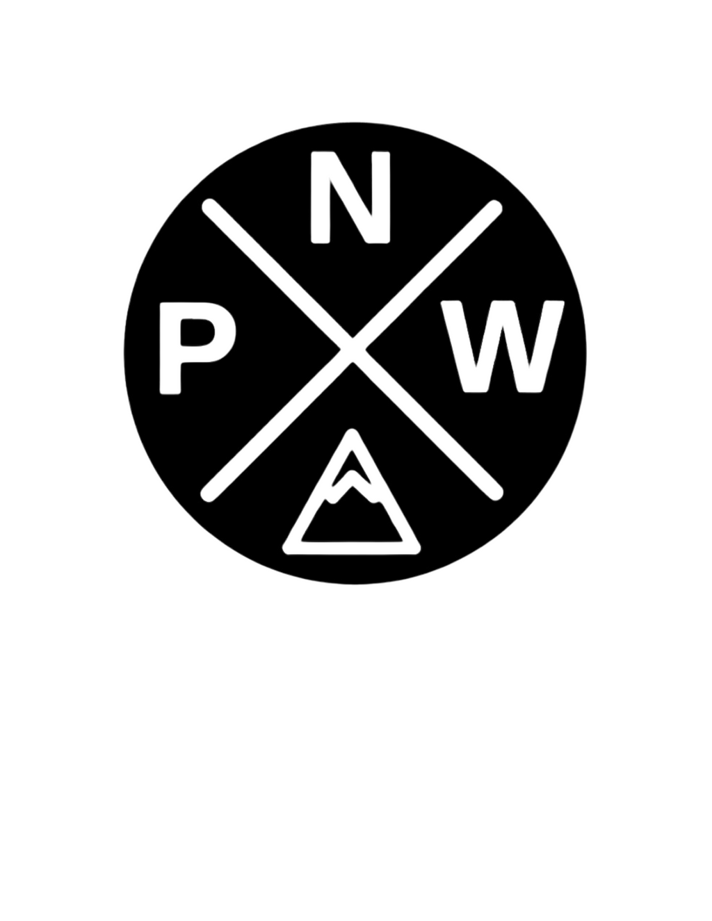 PNW Sticker Black