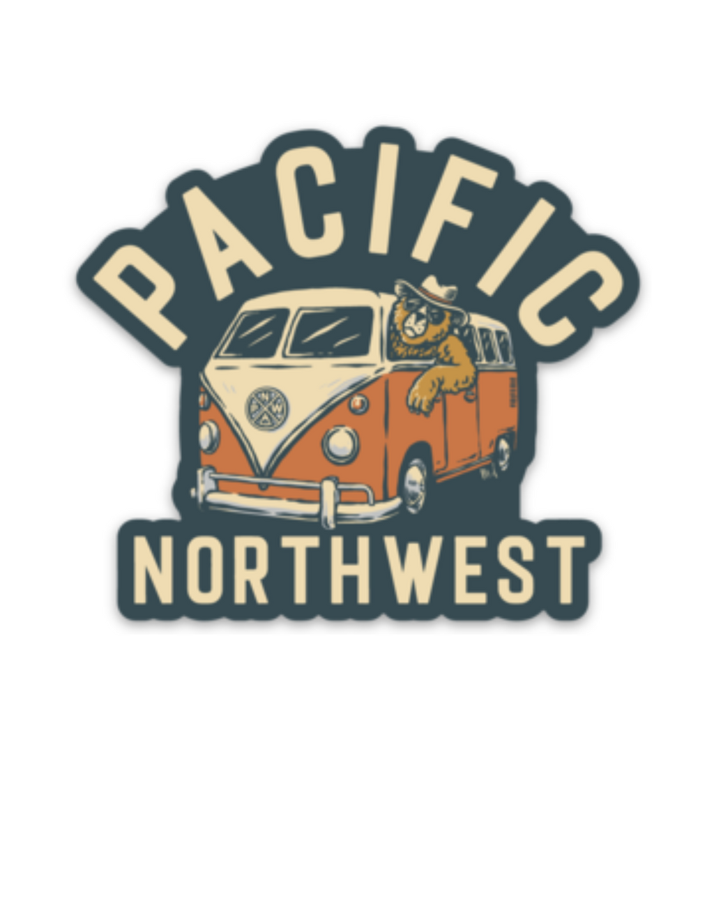 Bear Bus Sticker