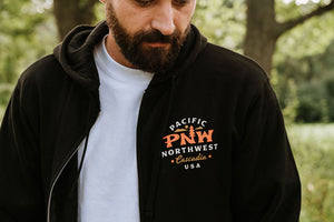 Franklin Zip Up Hoodie Black
