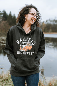 The Bear Bus Charcoal Hoodie