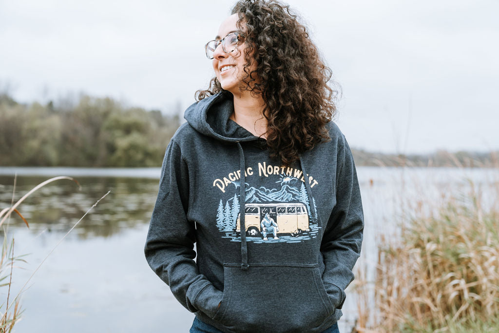 Sasquatch Bus Hoodie Navy – Northwest Vibes Supply Co.