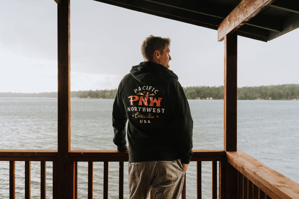Franklin Zip Up Hoodie Black