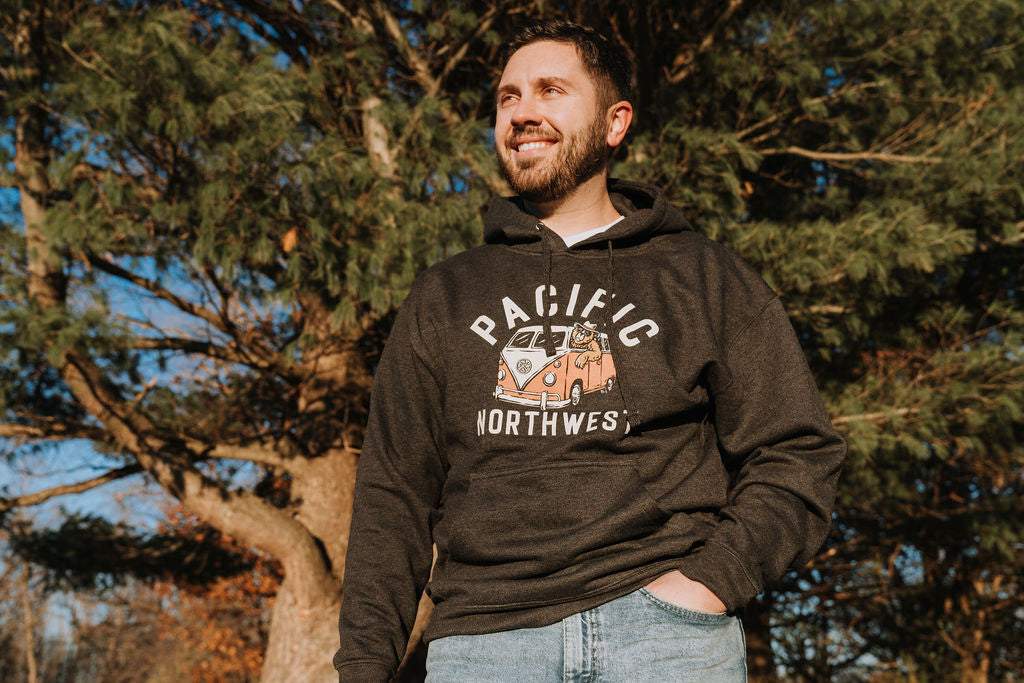 The Bear Bus Charcoal Hoodie