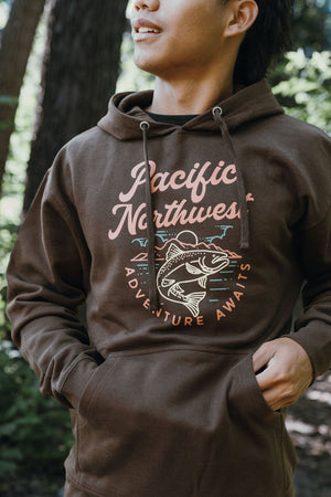 Angler Hoodie Brown