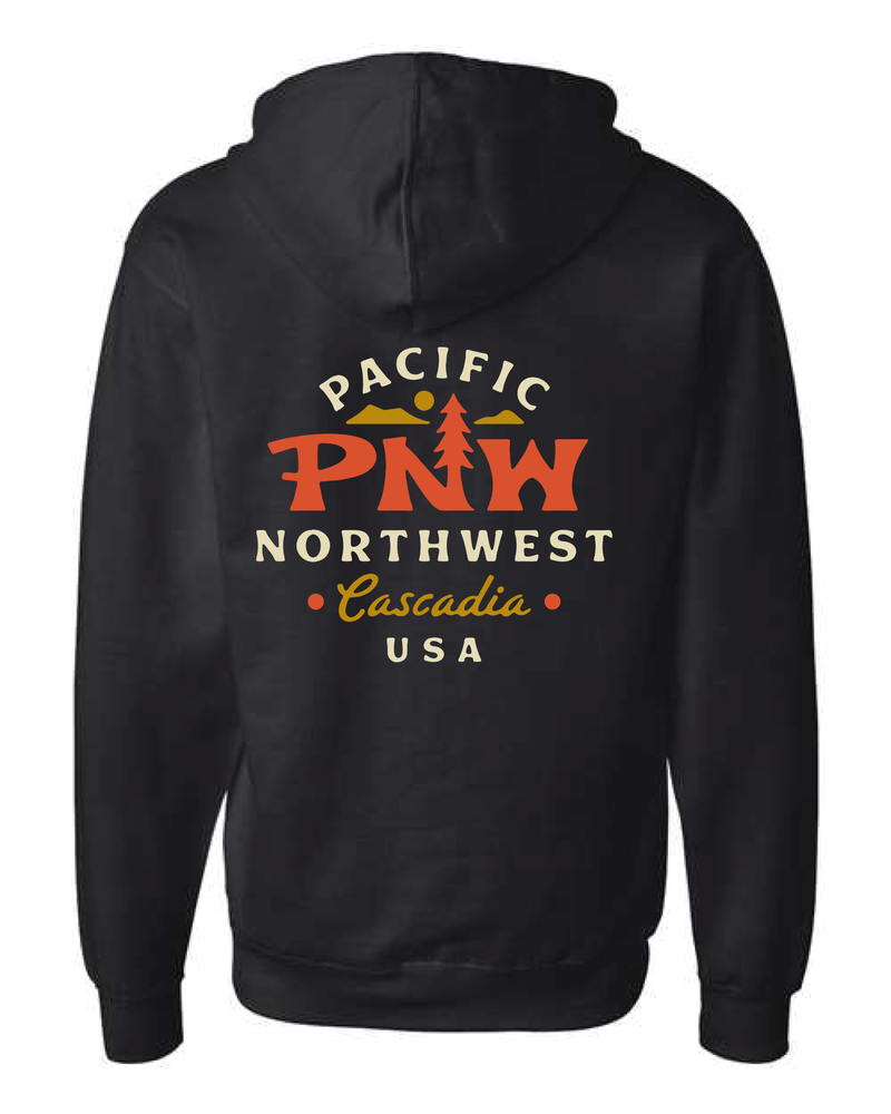 Franklin Zip Up Hoodie Black