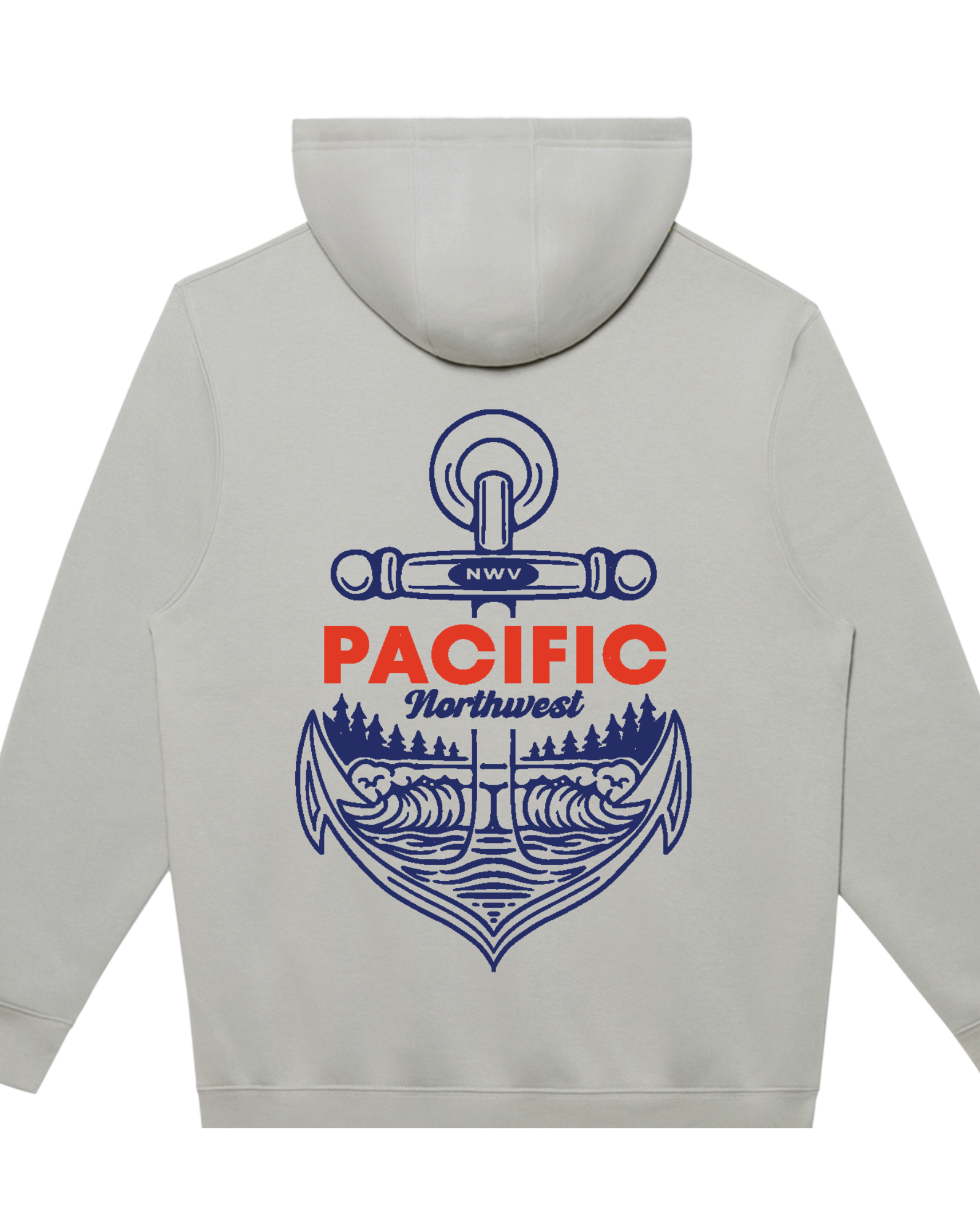 Anchor Hoodie Grey