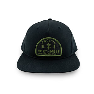 Timberline SnapBack Hat Black