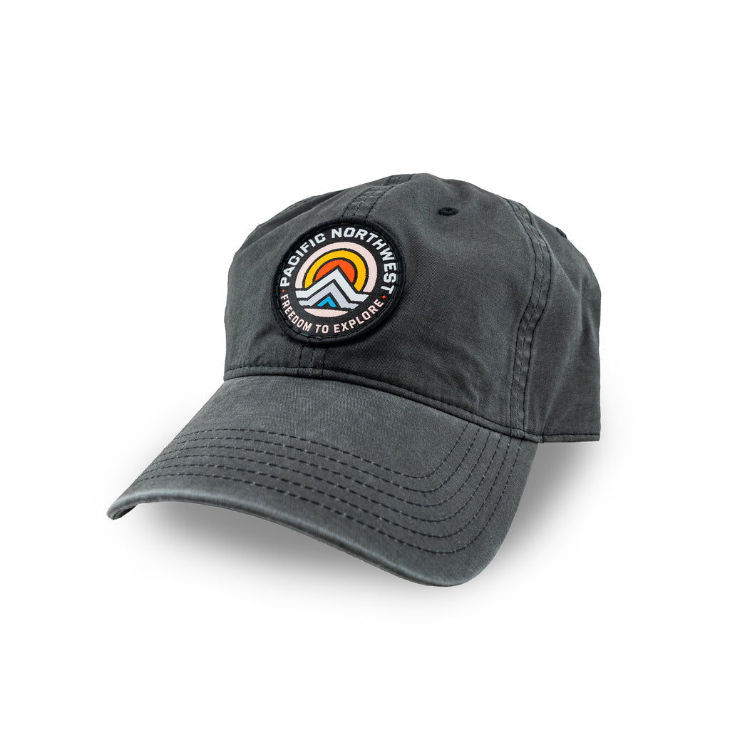 Granite Falls Dad Hat Stonewash Black