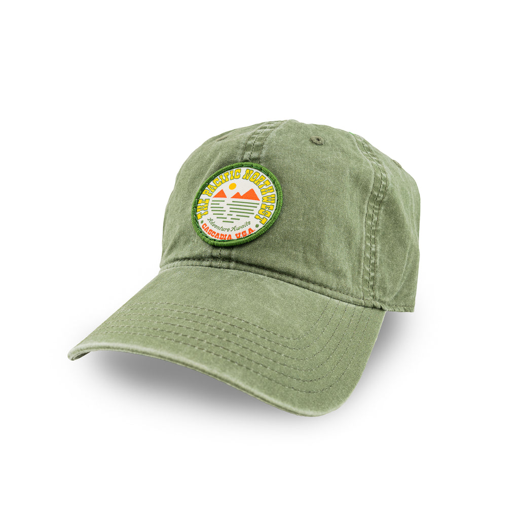 Sea Stack Dad Hat  Moss Green
