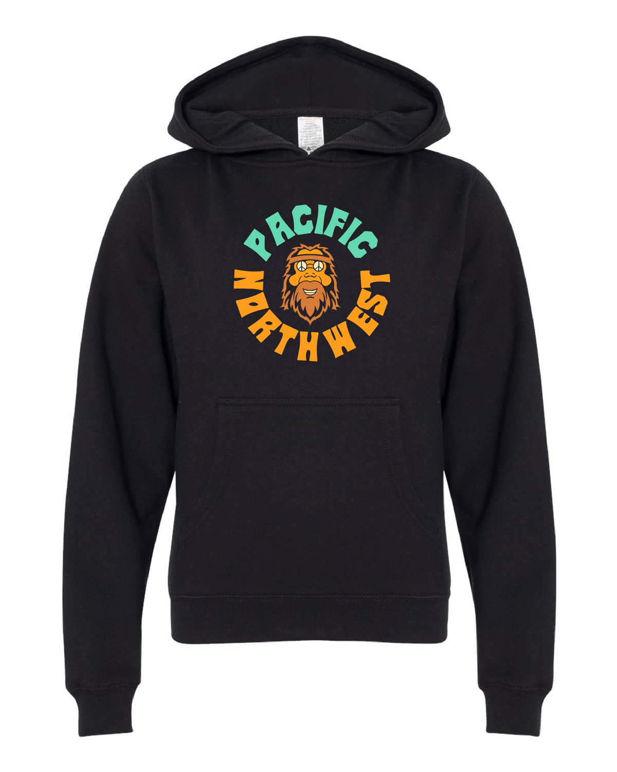 Kids Groovy Sasquatch Hoodie Black