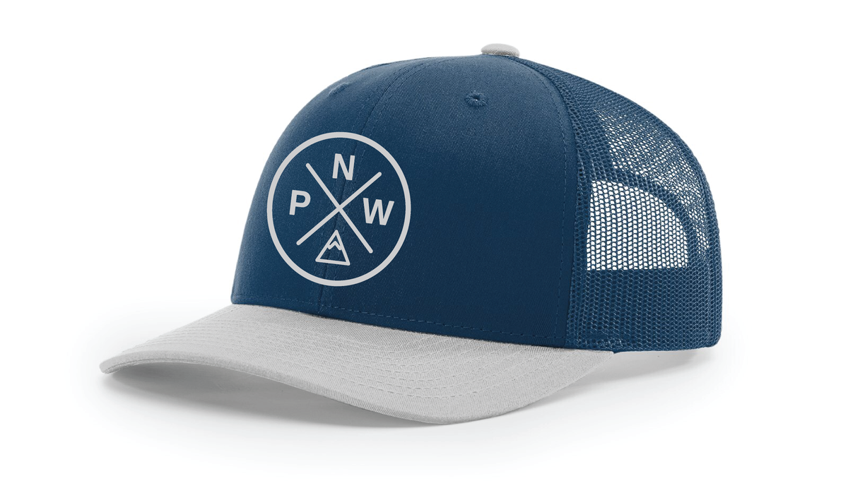 The Classic Trucker Hat Blue/Grey