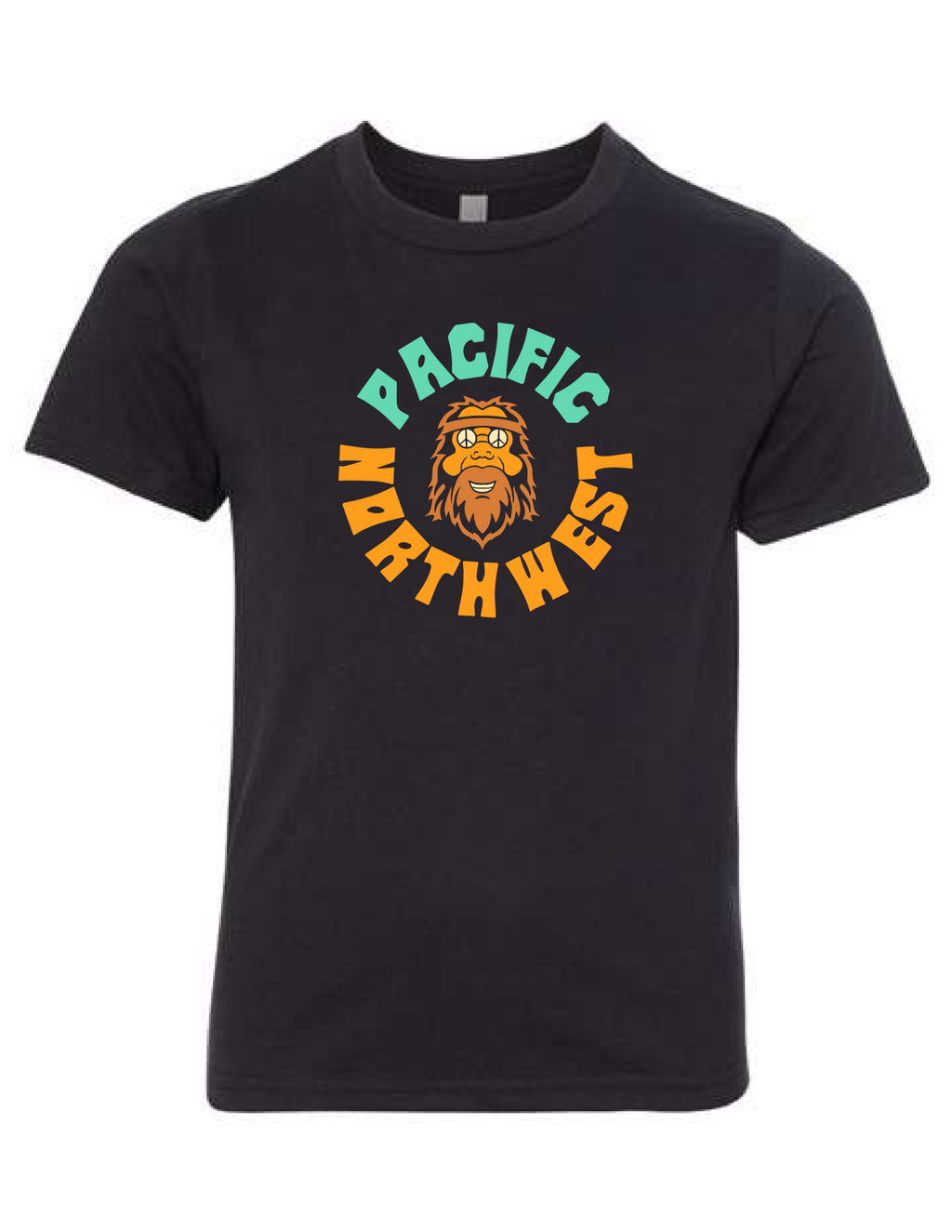 Kids Groovy Sasquatch Tee Black