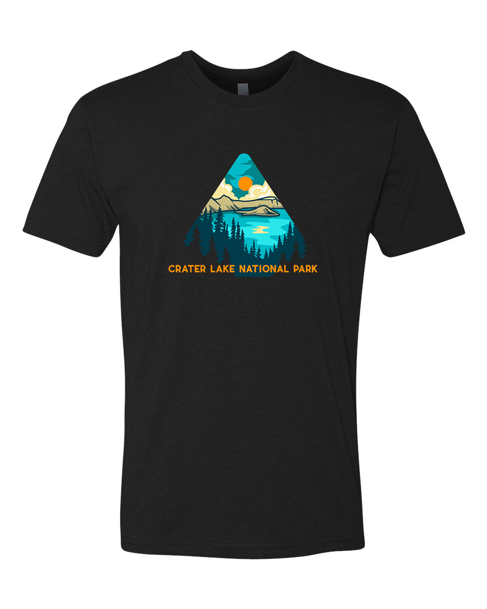 Crater Lake NP Black T-Shirt
