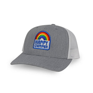 Happy Camper Trucker Grey/White