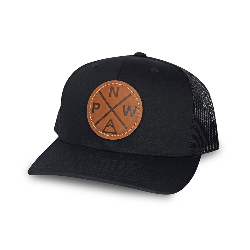 The Classic Trucker Leather Black