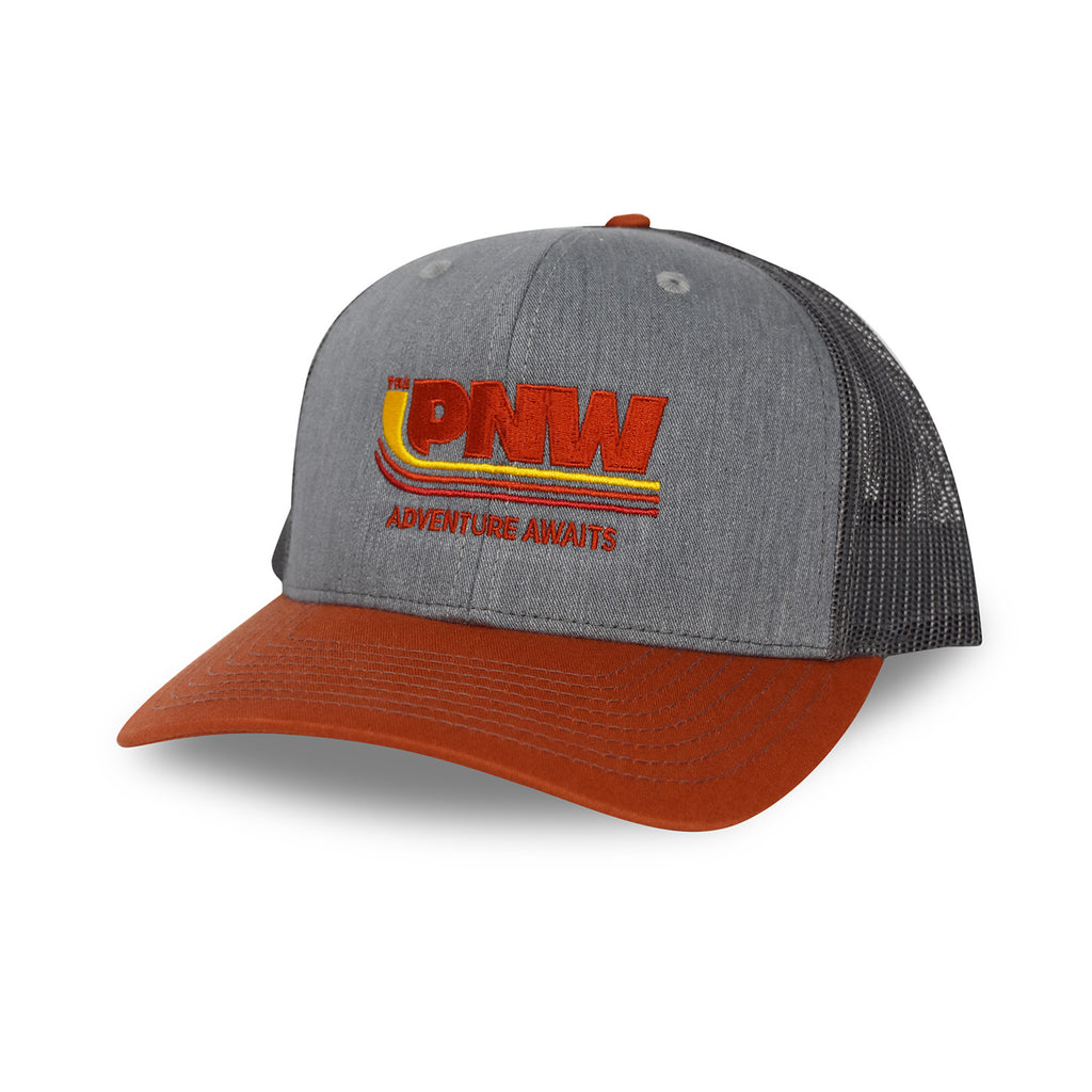 Astoria Trucker Grey/Dark Orange