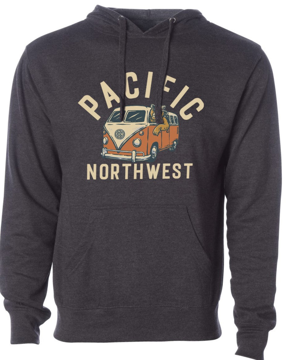 The Bear Bus Charcoal Hoodie