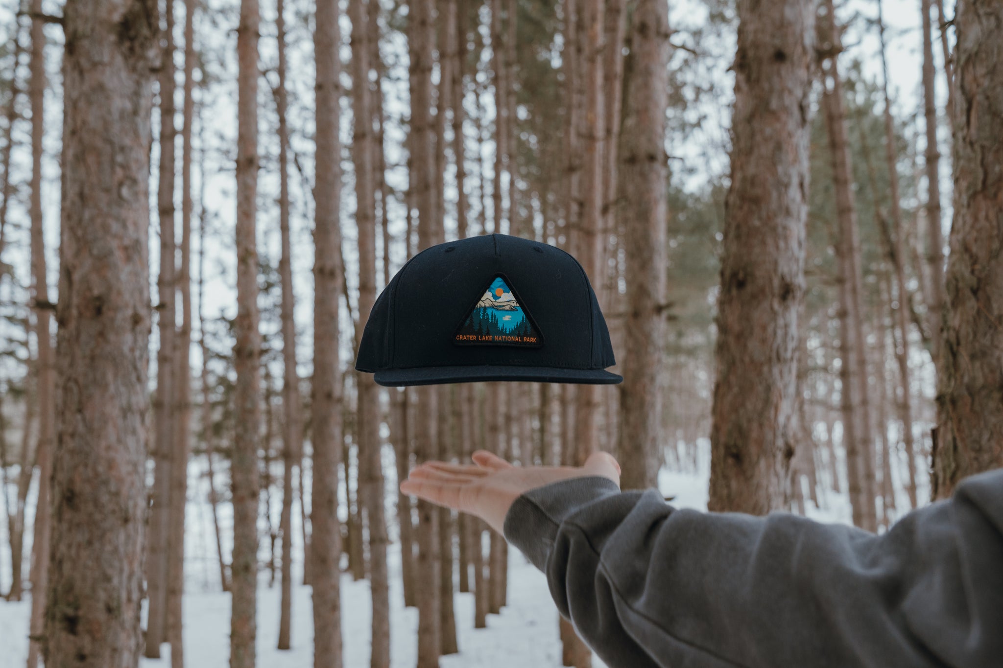 Crater Lake NP Snapback Navy