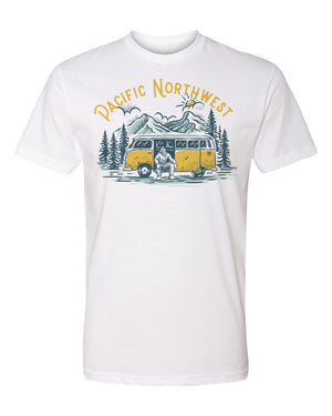 Sasquatch Bus T-Shirt White
