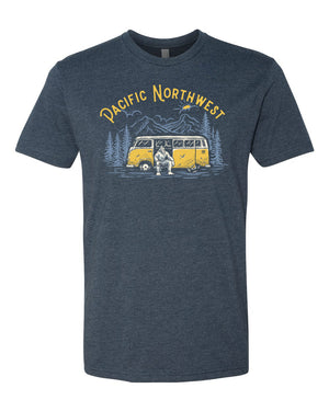 The Sasquatch Bus T-Shirt Navy