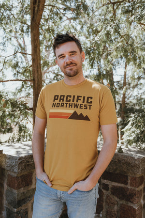 PNW Retro T-Shirt Mustard